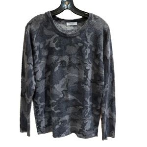 Equipment Femme Cashmere Gray Camo Sweater Size Small